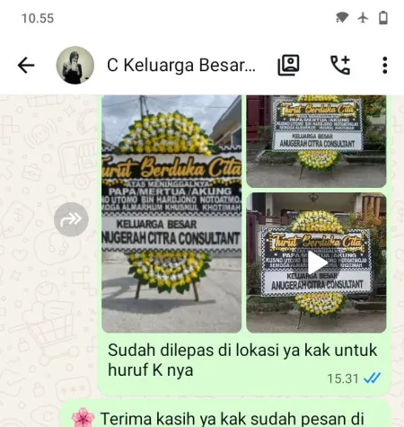 Pengiriman Papan Bunga Duka Universitas Gunadarma