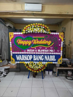 Papan Bunga di Universitas Gunadarma