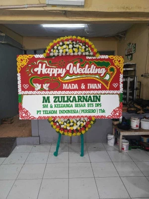 Papan Bunga di Universitas Gunadarma